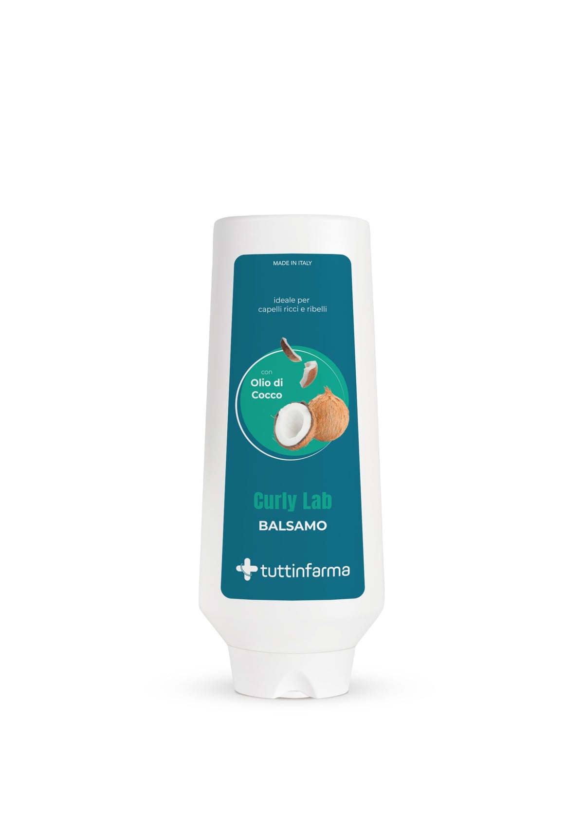Tuttinfarma Balsamo Curly Lab con Olio di Cocco per Capelli Ricci 300ml