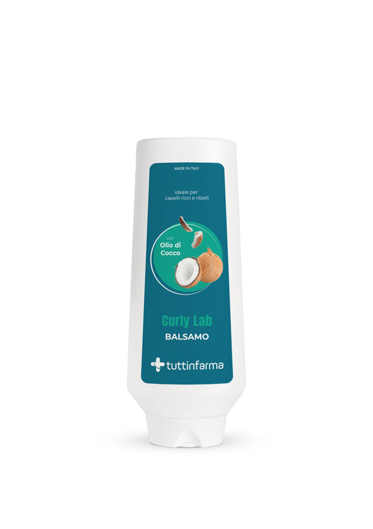 Tuttinfarma Balsamo Curly Lab con Olio di Cocco per Capelli Ricci 300ml