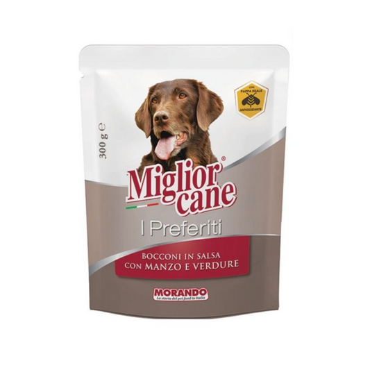 Miglior Cane I Preferiti Bocconcini in salsa con manzo e verdure 300g