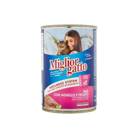 Miglior Gatto Scatolette gatto patè agnello e fegato 405 g