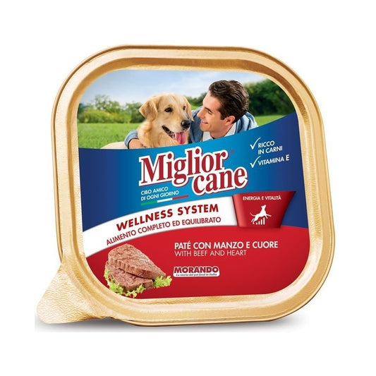 Miglior Cane Patè con Manzo e Cuore vaschetta 150 g