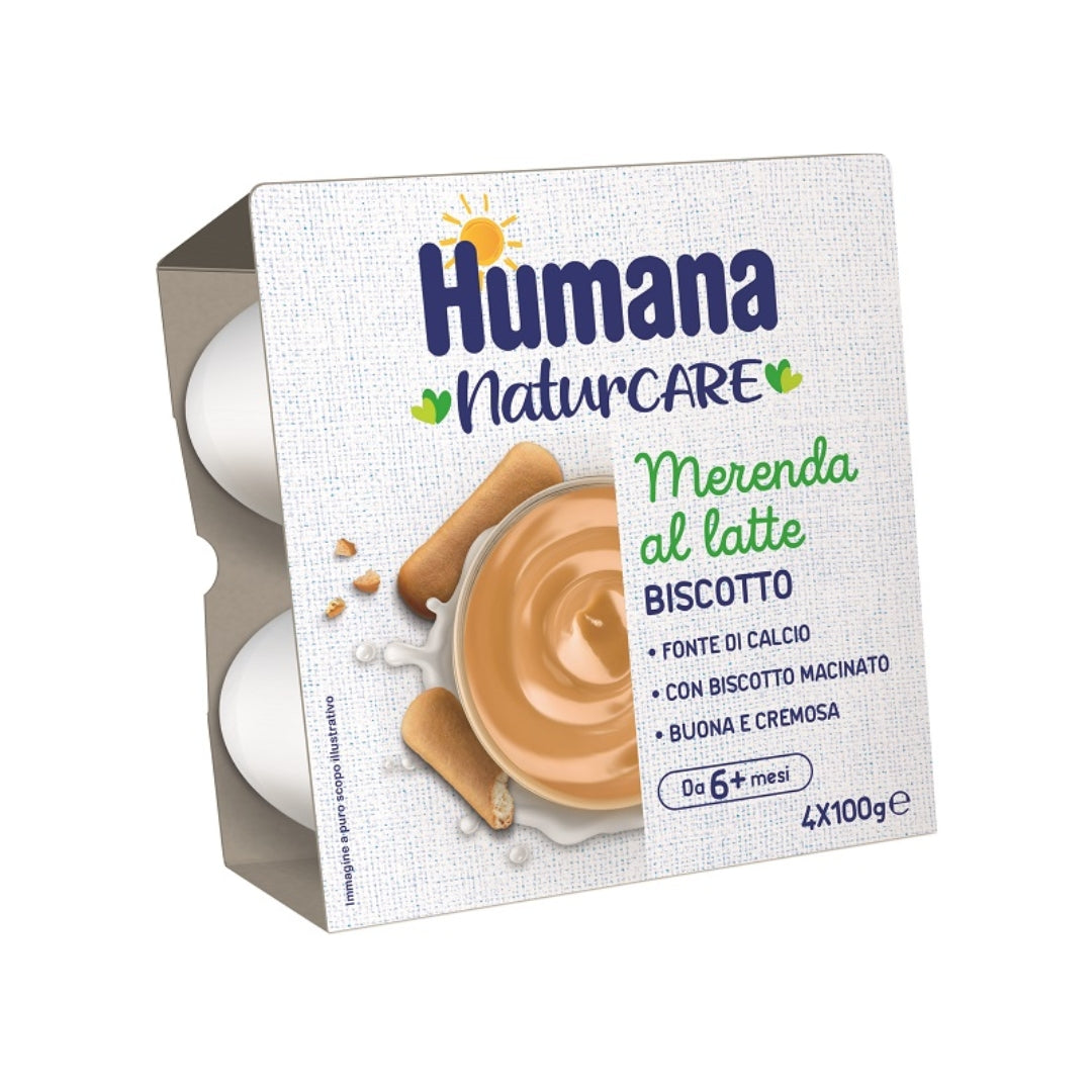 Humana Merenda Biscotto al Latte 4pz