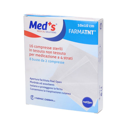 Med's Farmac-Zabban  Compresse di Garza Sterile Tnt 10x10cm 100pz