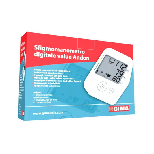 Gima Sfigmomanometro digitale per Rilevamento Pressione Arteriosa Ando