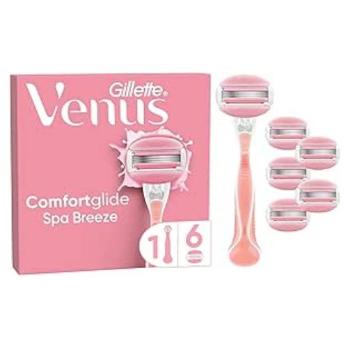 Gillette Venus Comfortglide Spa Breeze Rasoio Donna con 6 Lamette di Ricambio