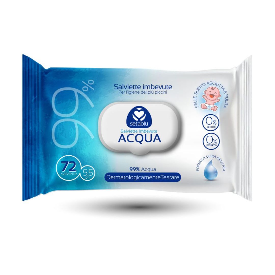 Setablu Salviette Acqua baby 72 pezzi