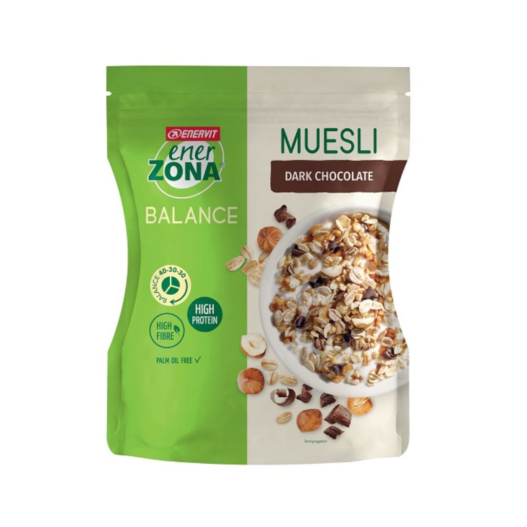 Enervit Enerzona Muesli Balance 40-30-30 Cioccolato Fondente 230g