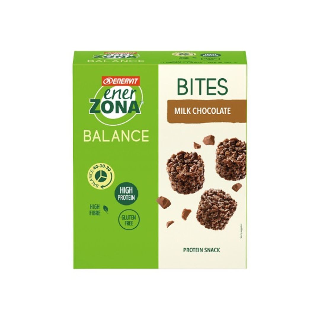 Enervit Enerzona Bites Snack Proteici Milk Choco 5 pezzi