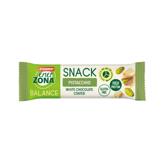 Enervit Enerzona Barretta Proteica Snack Pistacchio e Cioccolato Bianco 27g