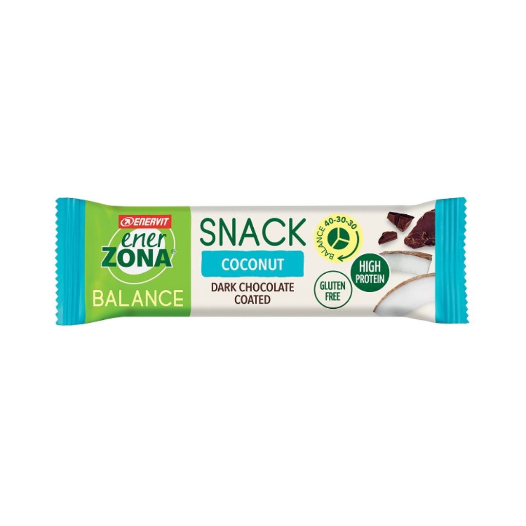 Enervit Enerzona Barretta Proteica Snack Cocco e Cioccolato Fondente 33g