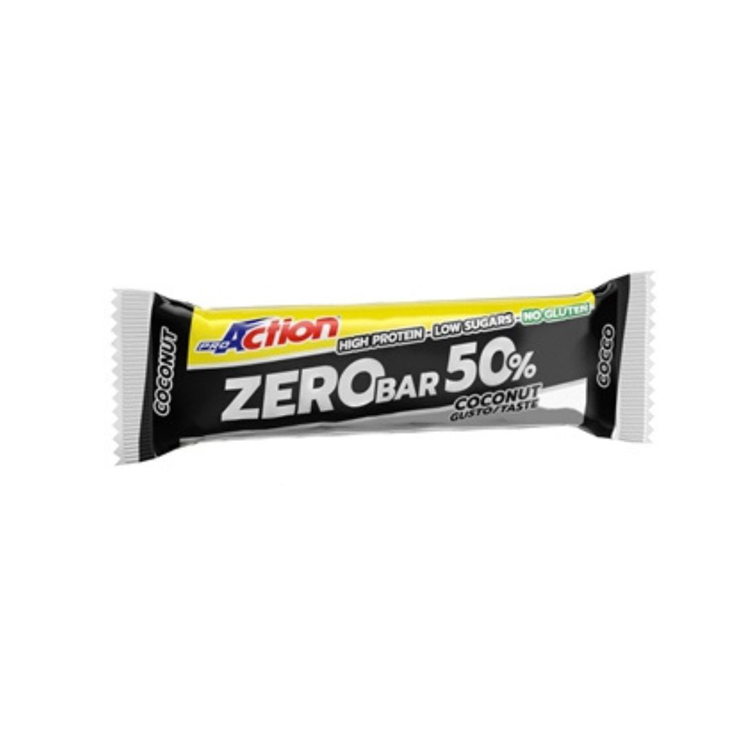 ProAction Barretta Iperproteica 50% Zero Bar Cocco 60g