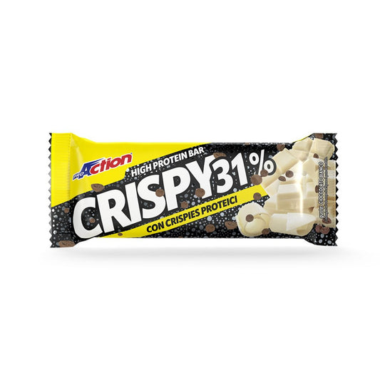 ProAction Barretta Proteica 31% Crispy Bar Cioccolato Bianco 50g