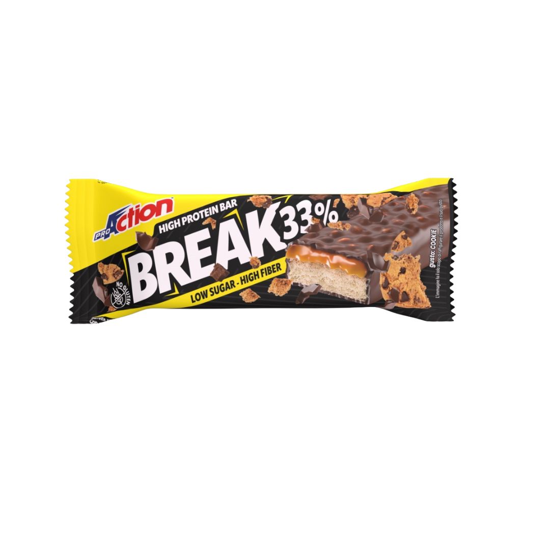 ProAction Barretta Proteica 33% Break Cookie e Cioccolato 50g