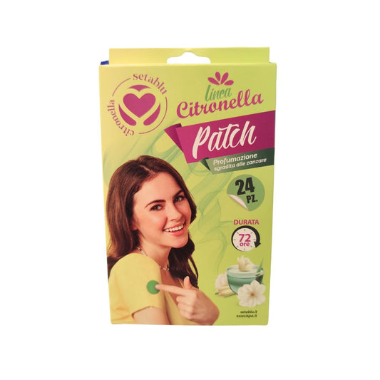 Setablu Patch Citronella Antizanzare 72 h confezione da 24 pezzi.