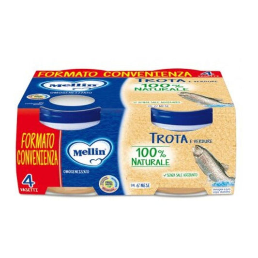 Mellin Omogeneizzato Orata 100% Naturale 4x80g