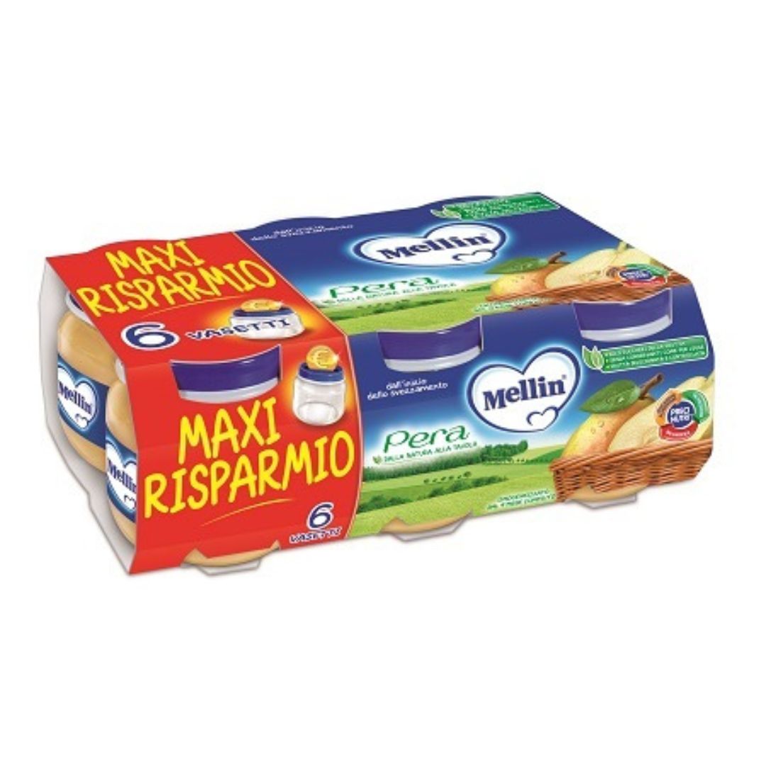 Mellin Omogeneizzato Pera 100% Naturale 6x100g