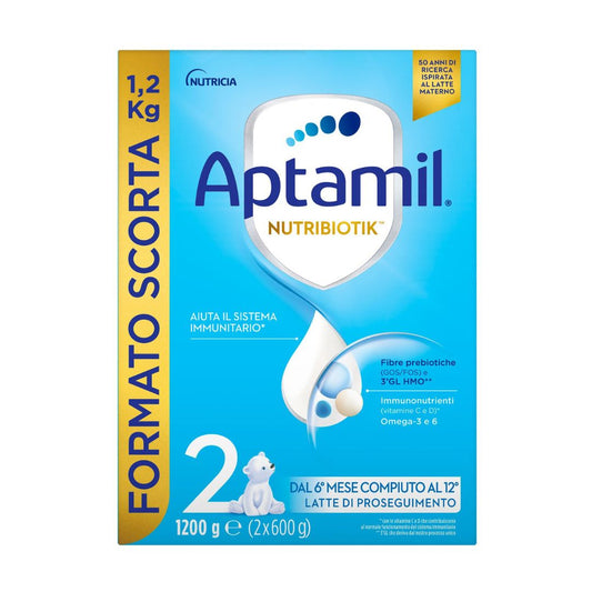 Aptamil Nutribiotik Latte di Proseguimento 2 confezione 1,2 Kg