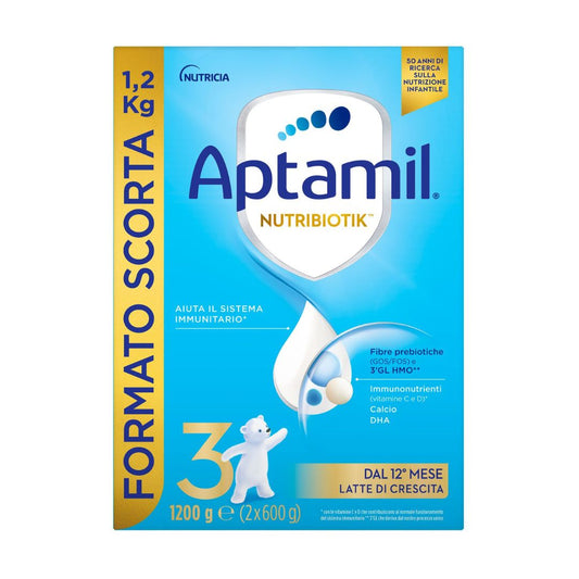 Aptamil Nutribiotik Latte di Crescita 3 confezione 1,2 Kg