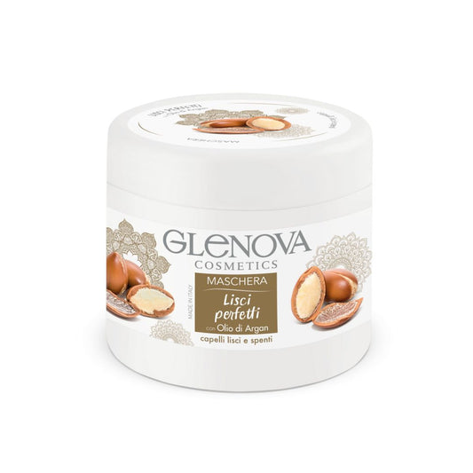 Glenova Maschera Capelli Districante con Olio di Argan per Capelli Lisci 500ml