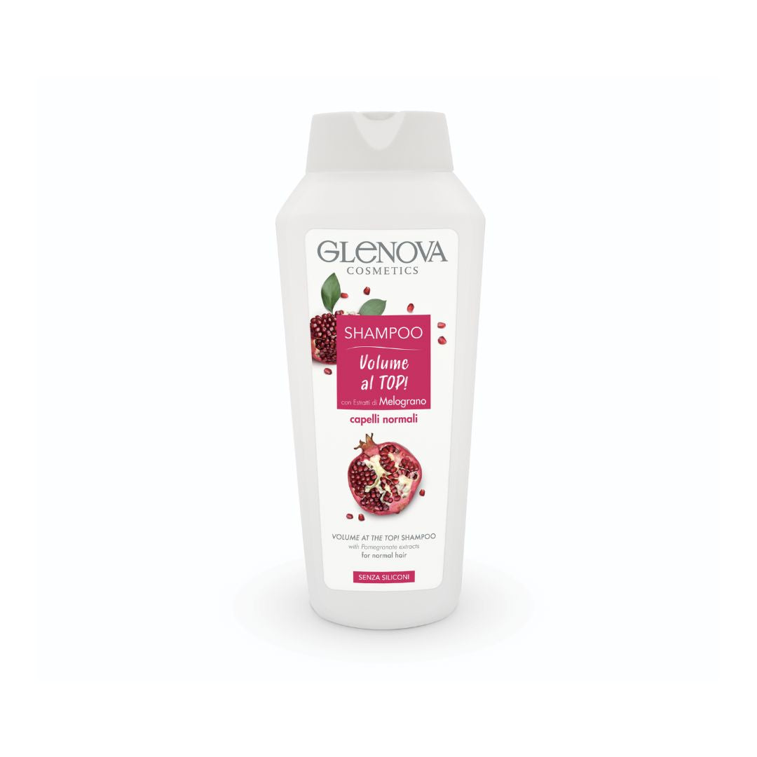 Glenova Shampoo Volume al Top con Melograno per Capelli normali 300ml