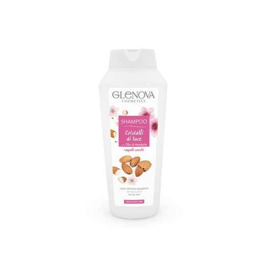 Glenova Shampoo Cristalli di Luce con Olio di Mandorle per Capelli Secchi 300ml