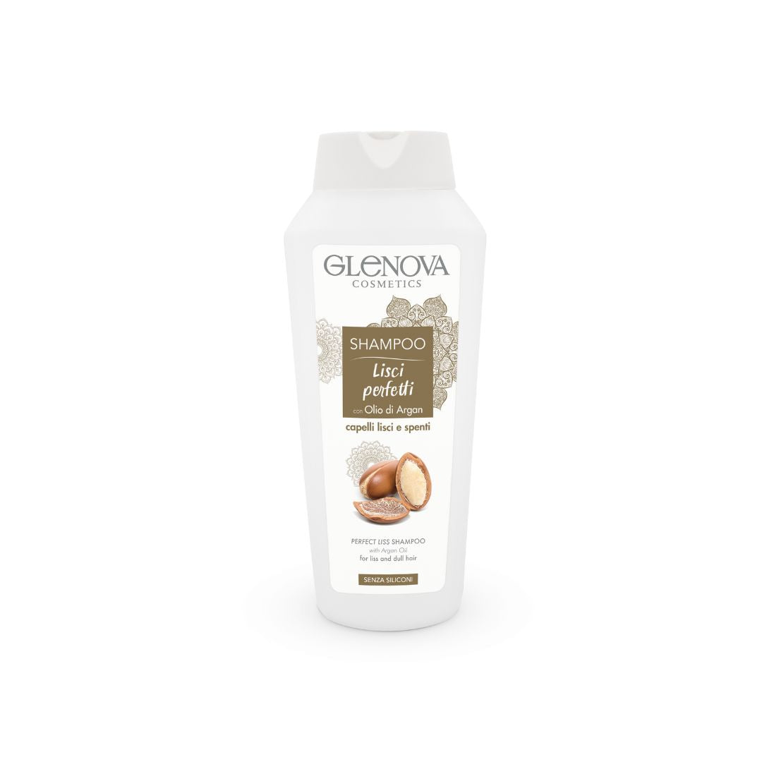 Glenova Shampoo Lisci Perfetti con Olio di Argan per Capelli Lisci 300ml