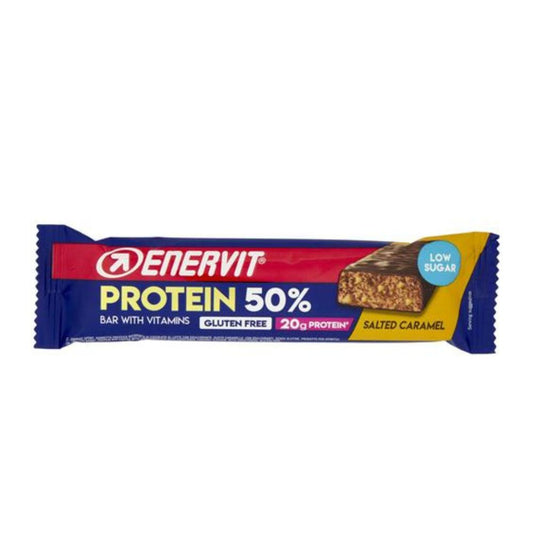Enervit Sport Protein Bar 50% Salted Caramel 40 g Senza Glutine