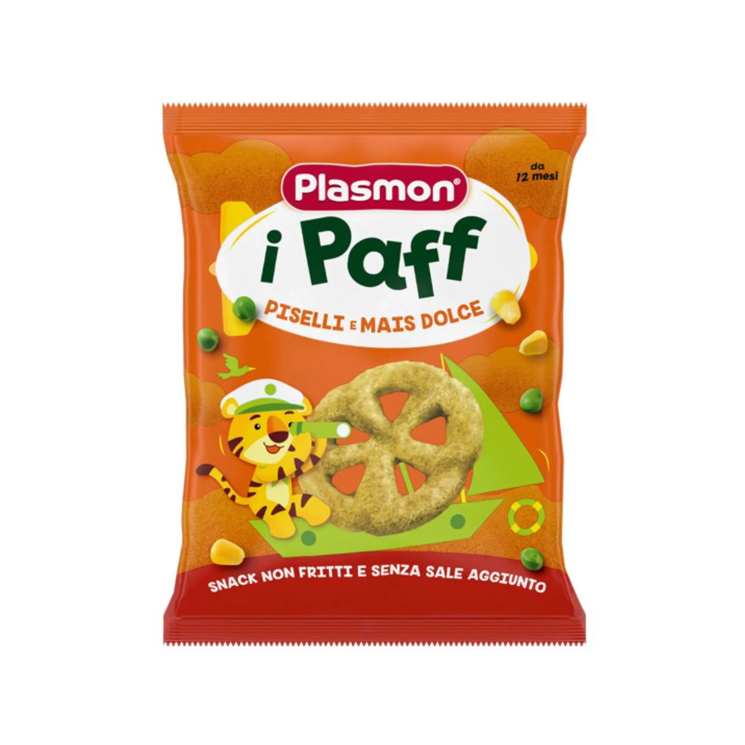 Plasmon i Paff Snack non Fritti con Piselli e Mais Dolce 15g