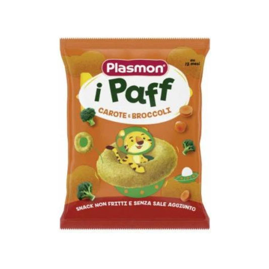 Plasmon i Paff Snack Anellini non Fritti con Carote e Broccoli 15g