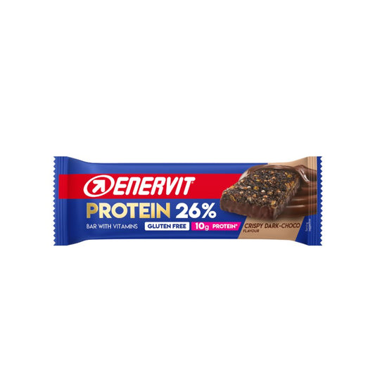Enervit Sport Protein Bar 26% - Cripsy Dark-Choco 40 g Senza Glutine