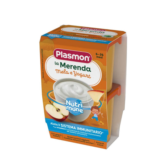 Plasmon La Merenda Mela e Yogurt in Vasetti 2x120g