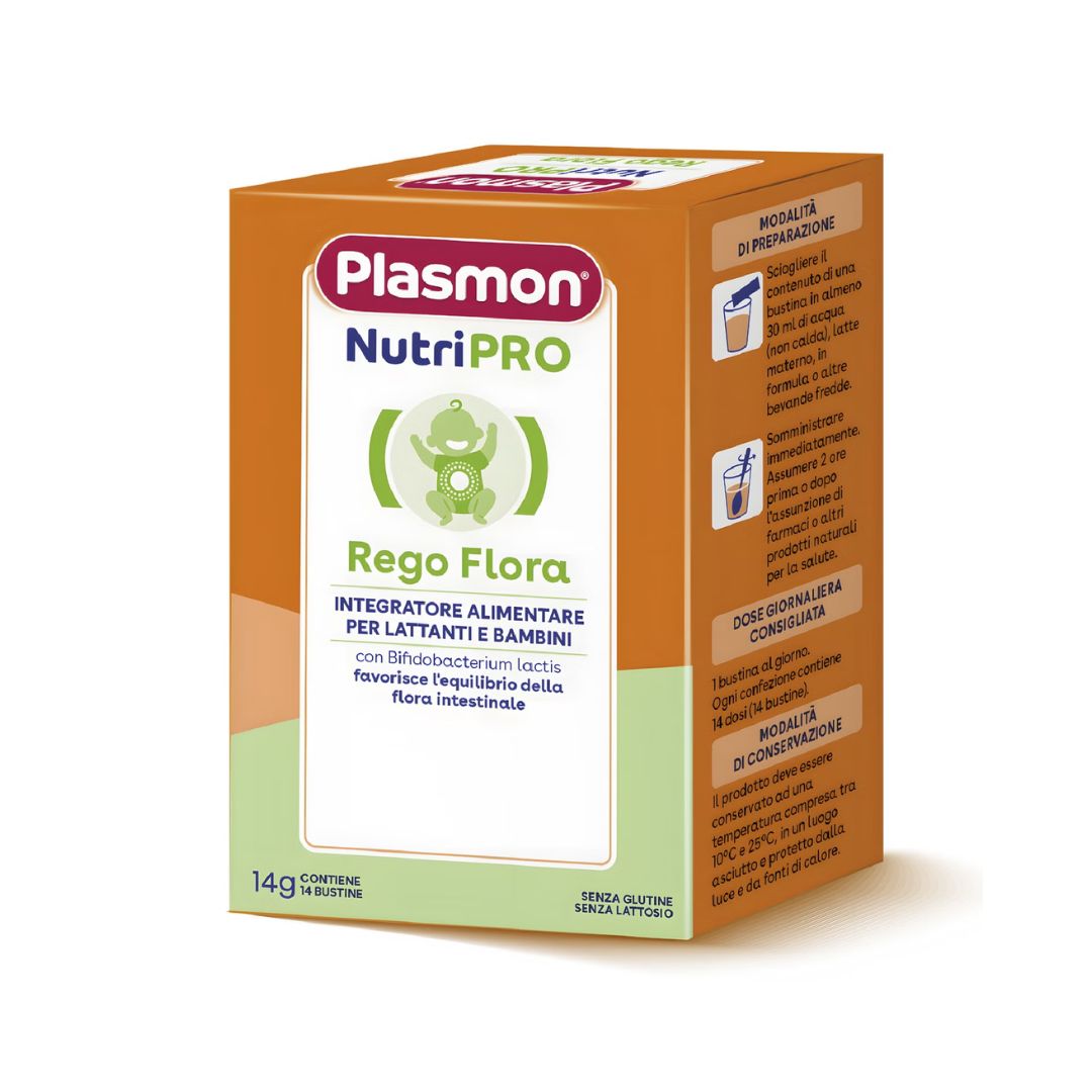 Plasmon Integratore per Lattanti e Bambini Nutripro Rego Flora 14g