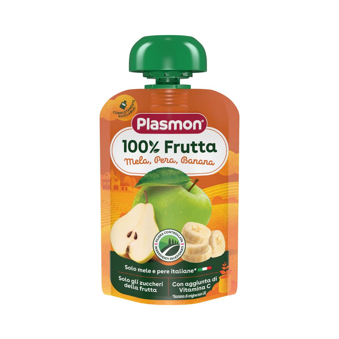 Plasmon Spremi E Gusta Mela, Pera, Banana 100ml