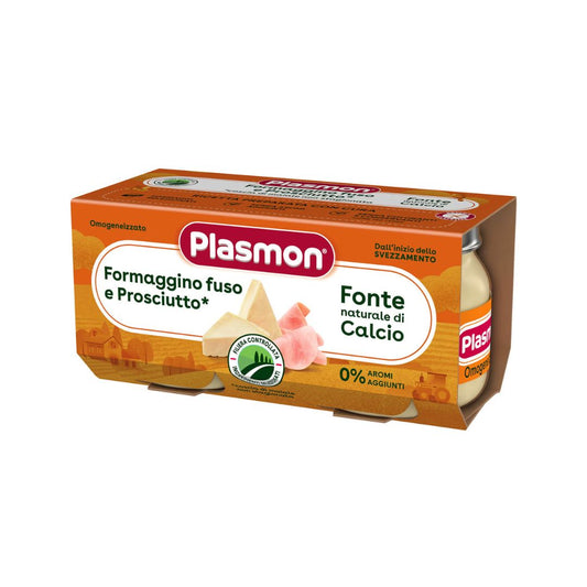 Plasmon Omogeneizzato al Formaggino fuso e Prosciutto 2x80g