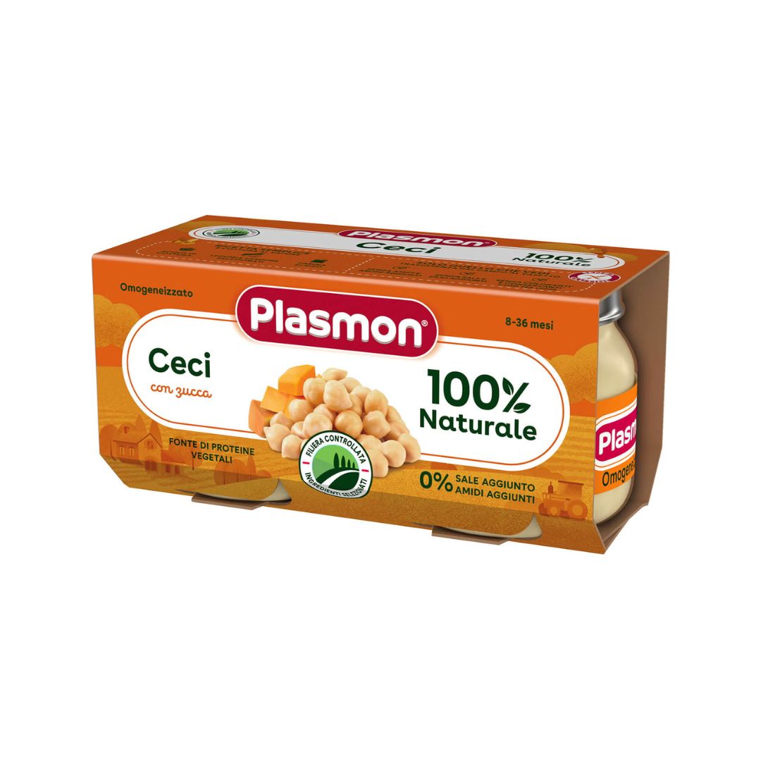 Plasmon Omogeneizzato di Ceci con Zucca 2x80g