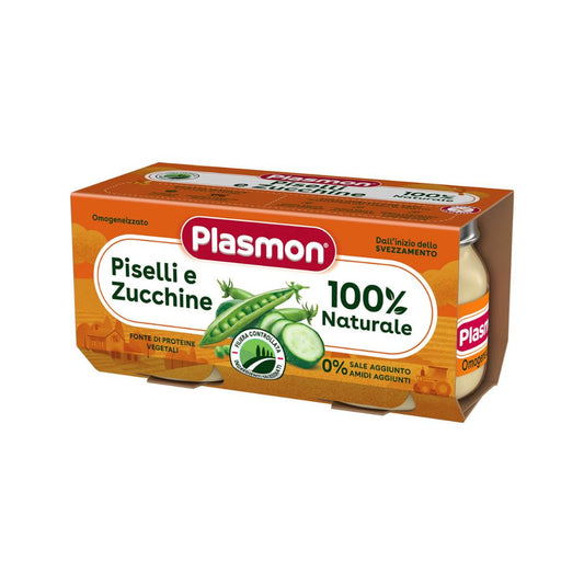 Plasmon Omogeneizzato di Piselli e Zucchine 2x80g