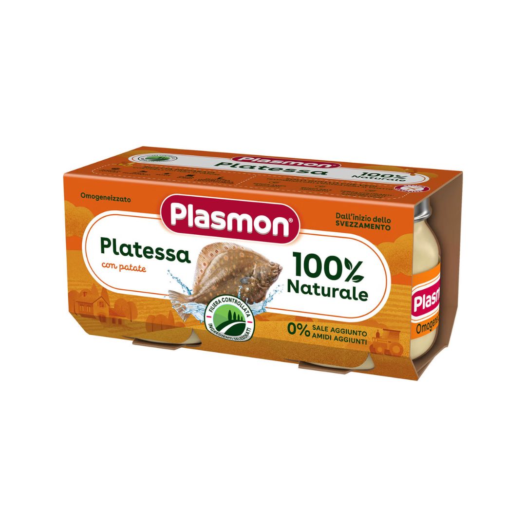 Plasmon Omogeneizzato al Pesce con Platessa e Patate 2x80g