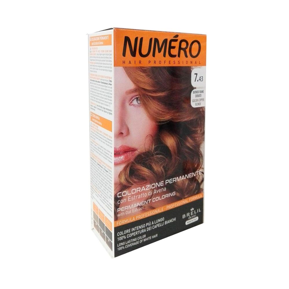 Numero Tinta Colorazione Permanente 7.43 Biondo Rame Dorato