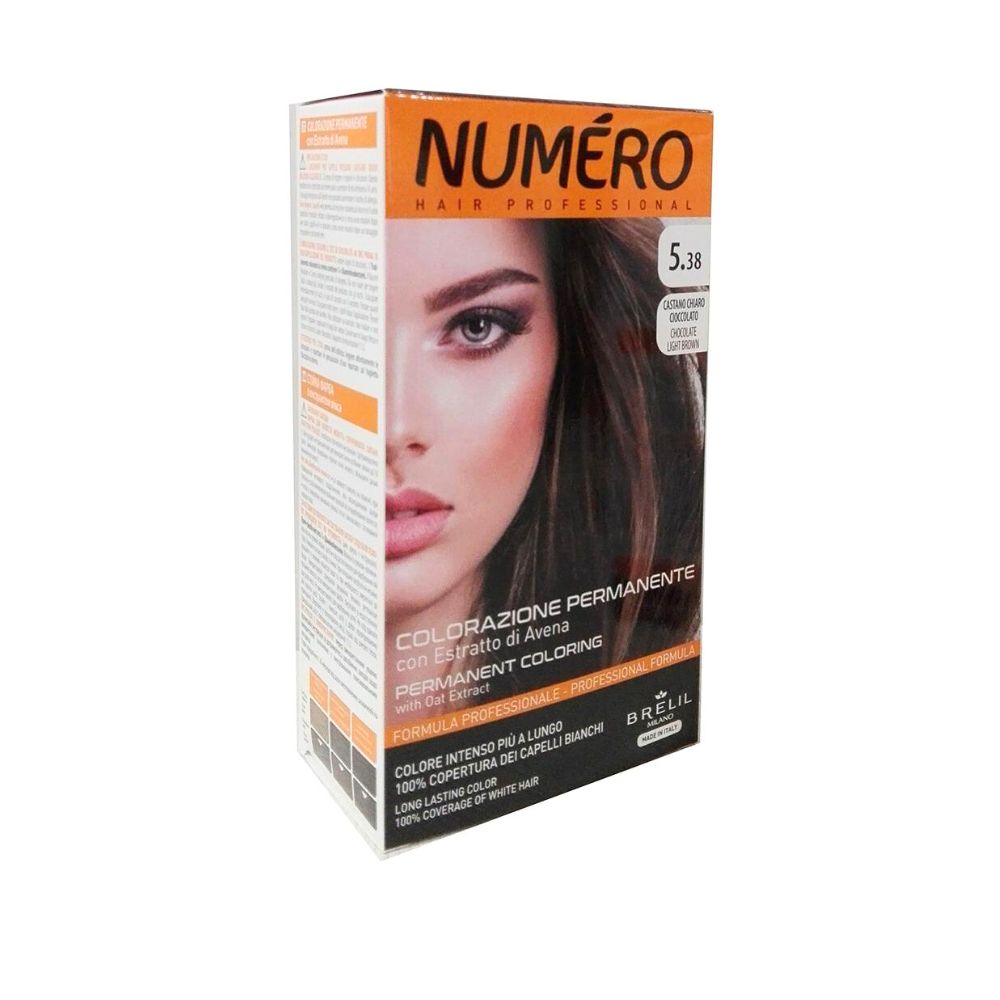 Numero Tinta Colorazione Permanente 5.38 Castano Chiaro Cioccolato