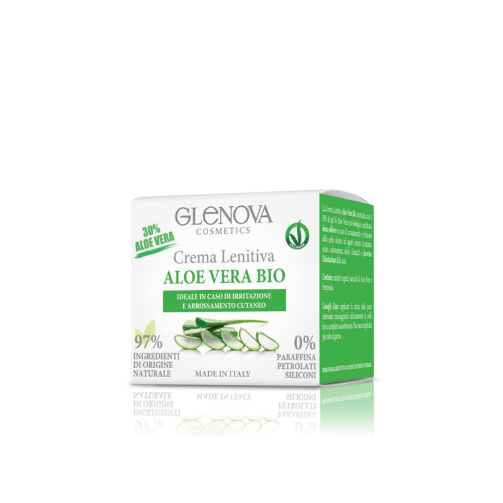 Glenova crema lenitiva aloe vera bio 125 ml