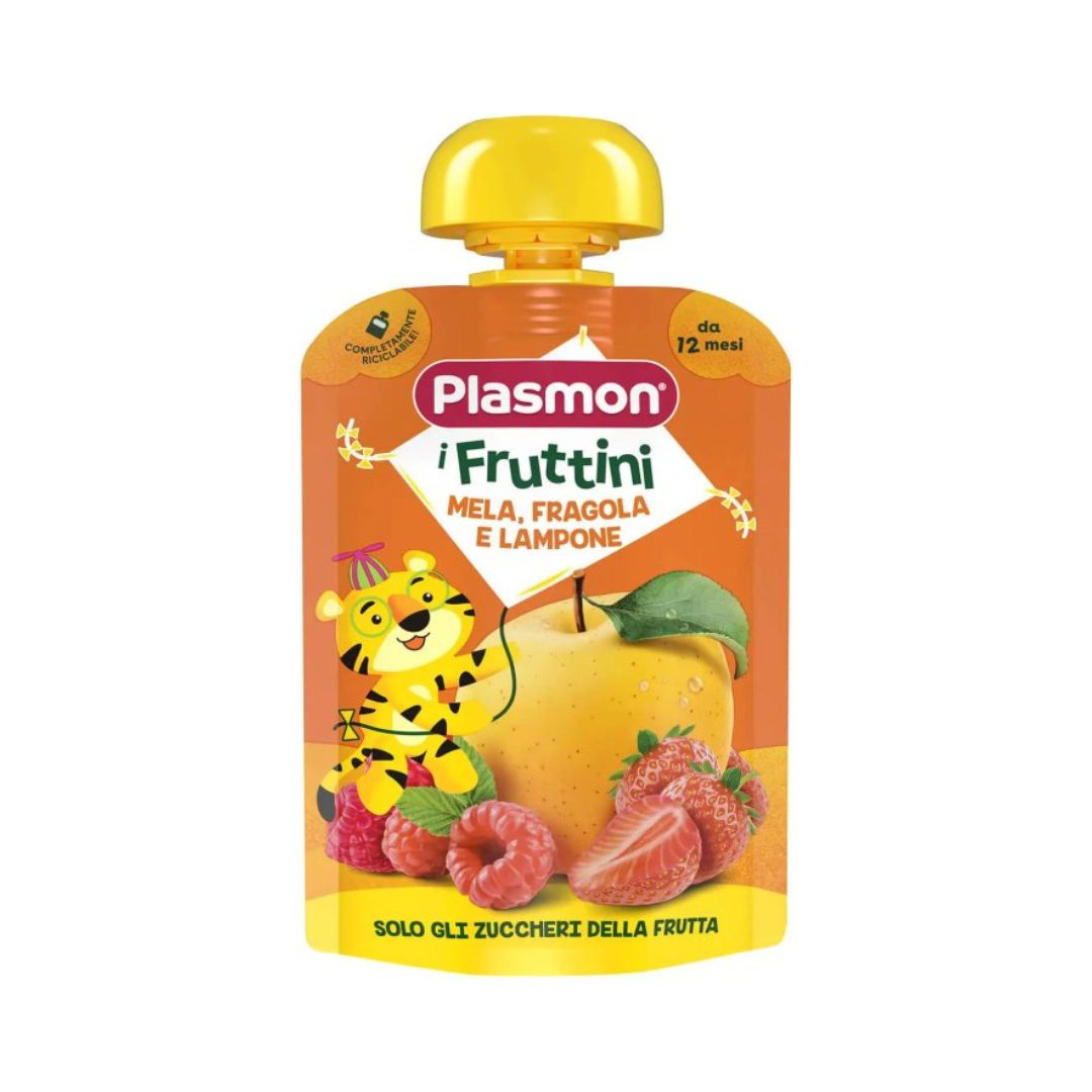 Plasmon I Fruttini Mela, Fragola e Lampone 130g