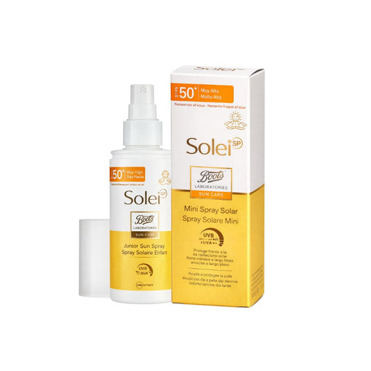 Boots Solei Mini Spray Solare UVR SPF 50+ Protezione Molto Alta 50 ml