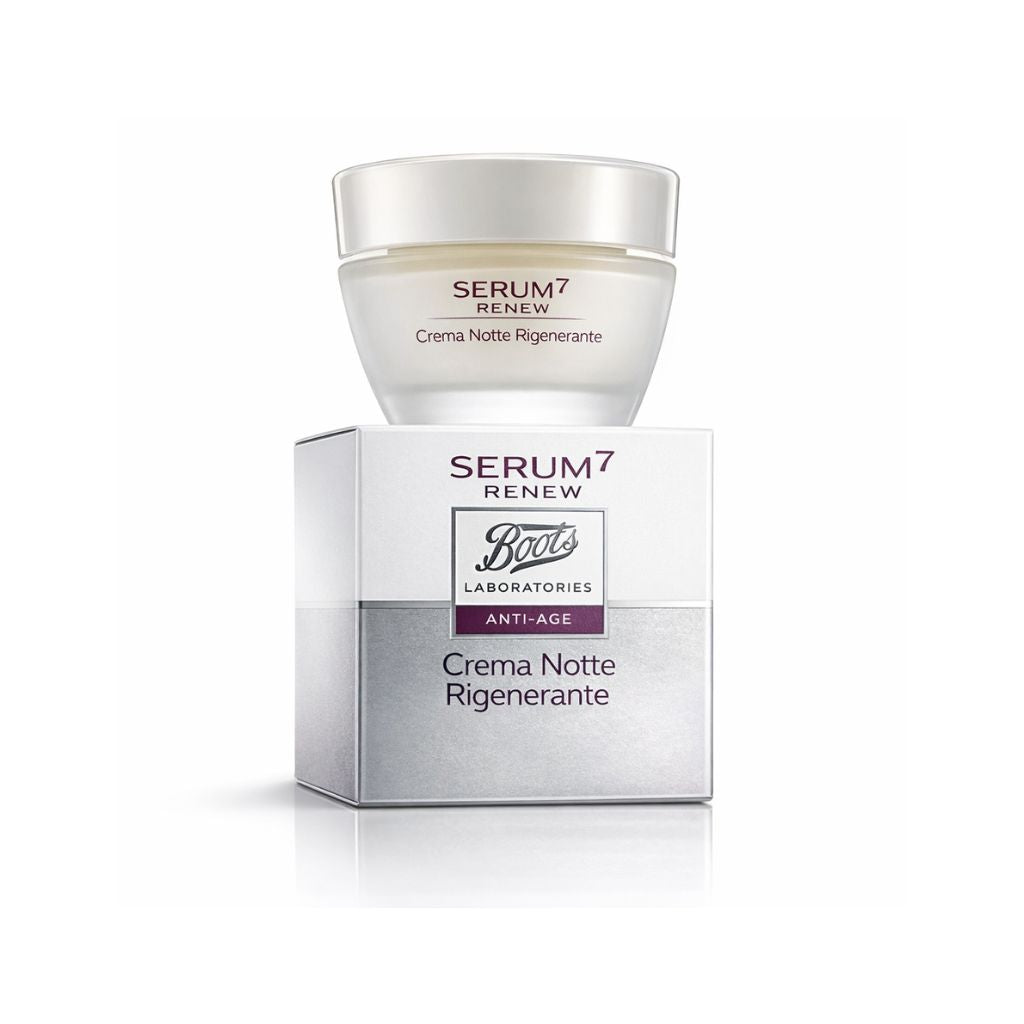Boots Serum 7 Anti-Age Crema Notte Rigenerante Pelle Normale Mista 50 ml