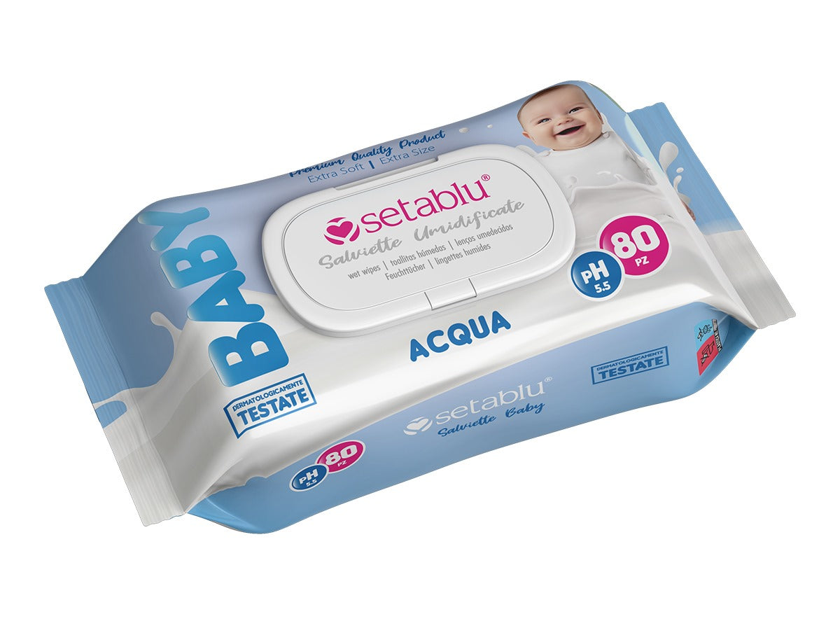 Setablu Salviette Baby Umidificate Baby Extra Soft 80 pezzi