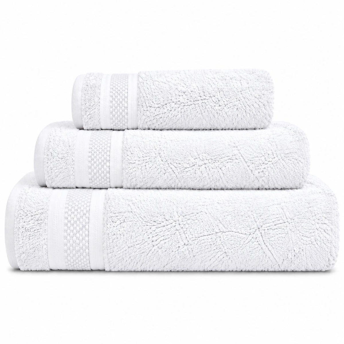 Namira Tris Asciugamani 100% Cotone Bianco
