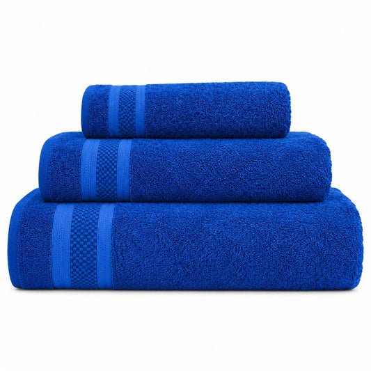 Namira Tris Asciugamani 100% Cotone Blu