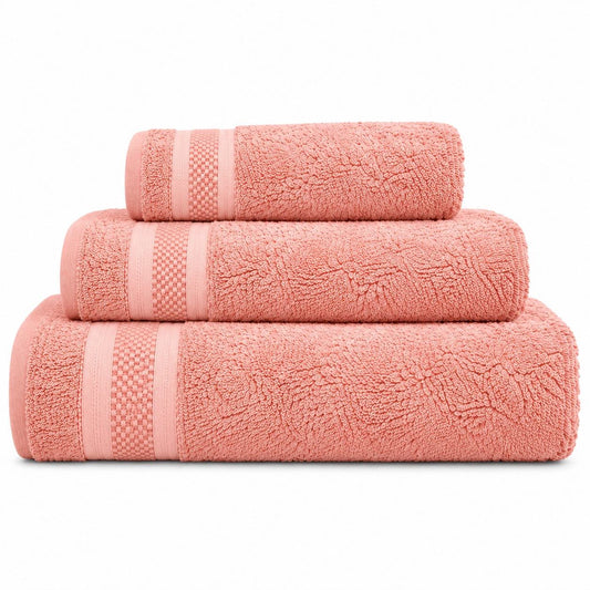 Namira Tris Asciugamani 100% Cotone Rosa