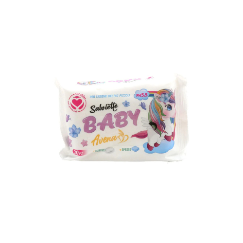 SetaBlu Salviette Imbevute Baby Unicorno Travel 20 pz.