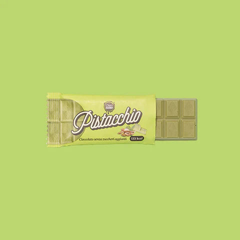 Choco Zero Barretta di cioccolato al pistacchio 25g