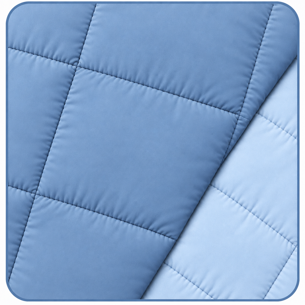 Trapunta Double Face Microfibra Reversibile Matrimoniale Celeste / Azzurro 250 x 250 cm